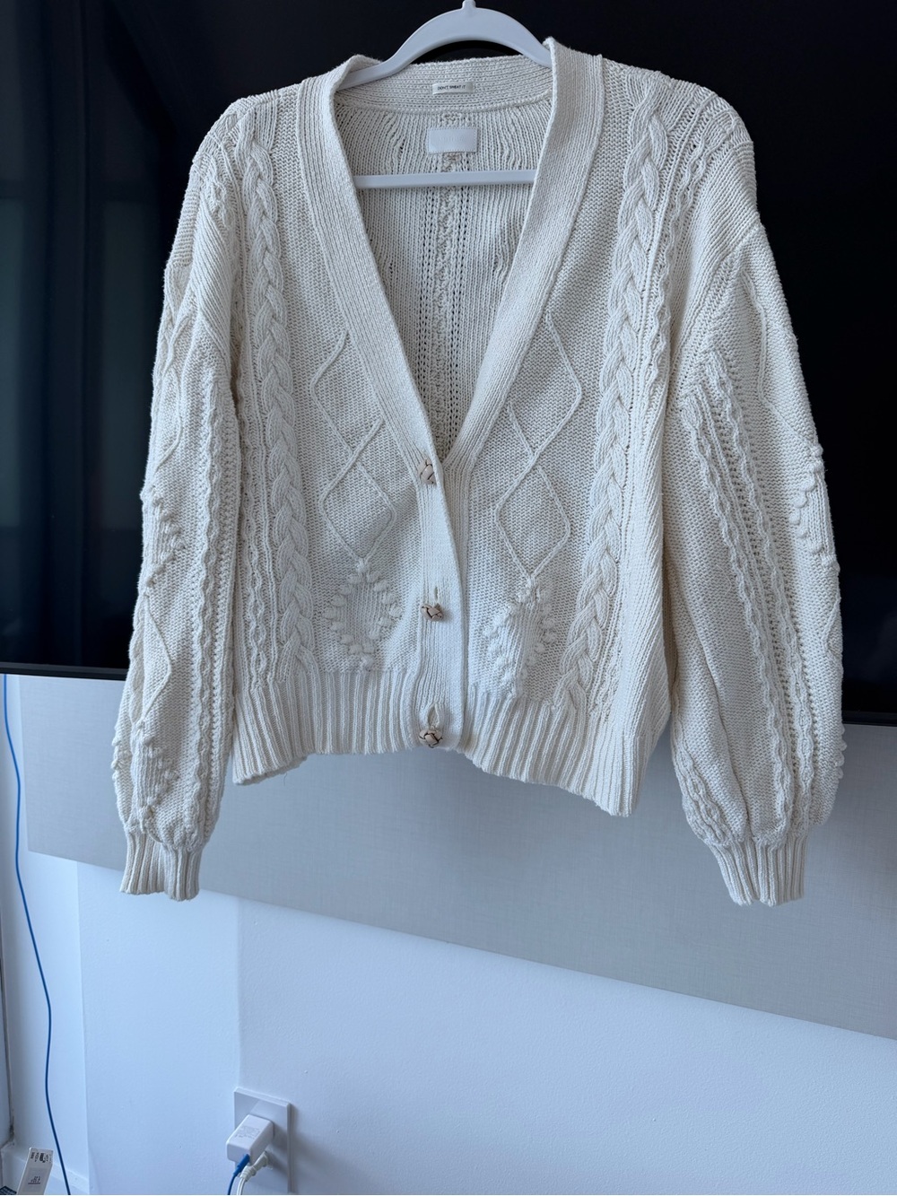 MOTHER Don’t Sweat It Crop Cardigan